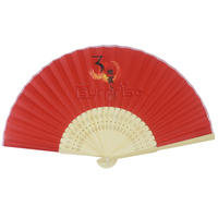 Motif personnalisé d'ornements vintage en soie de style chinois japonais Motif de danse de mariage Éventail à main en bambou pliable multicolore