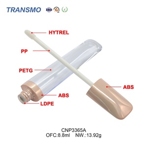 Conteneur de gloss à lèvres ovale personnalisable de 6 ml, emballage de gloss à lèvres en plastique recyclable pour le blush et les cosmétiques - Product Image 5