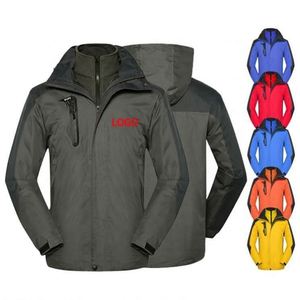 Vestes d'hiver épaisses pour hommes à double isolation thermique, coupe-vent et respirantes, pour l'escalade sportive, grandes tailles - Product Image 1