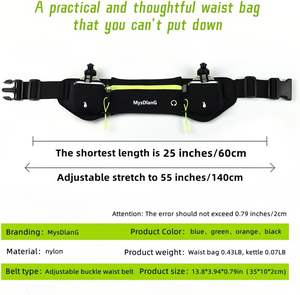 Muestra Gratuita de Cinturón de Hidratación de Alta Calidad para Correr, Riñonera para Maratón, para Corredores, Trotar, Ciclismo, para Hombre - Product Image 3