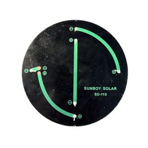 Sıcak satış 110mm çap PET lamine PERC GÜNEŞ PANELI 5.0V yuvarlak güneş rüzgara dayanıklı çakmak ışık için - Product Image 6