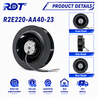 Ventilador Centrífugo Industrial de CA R2E220-AA40-23 230V para HVAC, Manejo de Aire, Enfriamiento, Alto Flujo de Aire, Diseño Duradero, Flujo de Aire Estable