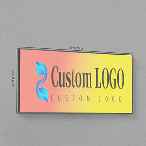 Boîte lumineuse publicitaire extérieure personnalisée en aluminium avec cadre LED, 10*5FT/305*152.5cm, pour devanture de magasin, durable et légère - Product Image 1