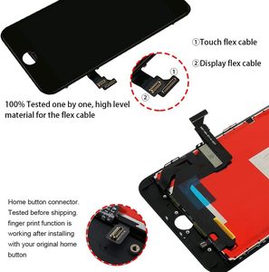Écran LCD de remplacement noir pour <span class=keywords><strong>IPHONE</strong></span> <span class=keywords><strong>7</strong></span> Plus, 5,5 pouces, avec numériseur tactile 3D, compatible avec les modèles A1661, A1784, A1785 - Product Image 5