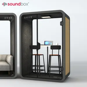 Soundbox الصوتية اجتماع بوث مكتب عازلة للصوت القرون المهنية هاتف محمول بوث الخاص الصوت واقية بوث