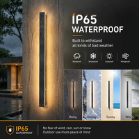 Lámpara de Pared LED Moderna para Exteriores, Impermeable IP65, 6W 27W AC110 240V, Tira Lineal Larga, 3000K 4000K 6000K, para Jardín, Villa, Porche