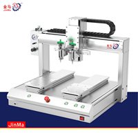 Dispensador de Pegamento Automático de 4 Ejes con Doble Mesa de Trabajo, Motor y Bomba de Alta Velocidad para Ensamblaje Industrial, Certificado CE