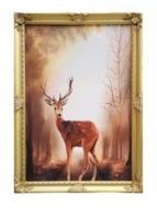 Marco Flotante Multifunción de Lujo Rectángulo Vintage, Mesa de Madera y Marcos de Fotos de Pared para Decoración del Hogar, Plata Personalizada