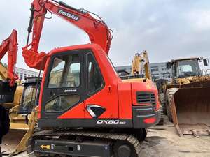 Doosan รถขุดดินขนาดเล็ก DX88 8ton ระบบไฮดรอลิกของเกาหลี DX60 DX80 DX75มือสอง - Product Image 2