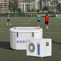 ICEGALAX 1HP refroidisseur d'eau froide contrôlé par WIFI intelligent nouveau générateur d'ozone avec pompe Machine de bain de glace refroidie à l'eau