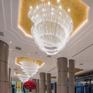 Lustre d'ingénierie de luxe de lumière pendante en verre de la taille LED réglable d'utilisation d'hôpital avec la certification de la CE - Product Image 3