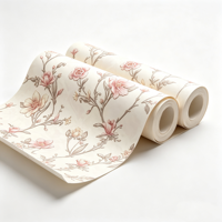 Papier peint abstrait blanc lavable pour climat chaud d'Asie du Sud, papier peint auto-adhésif en PVC imperméable, vente en gros pour la décoration intérieure