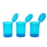 Vente en gros de flacons médicaux en plastique de 13 dr avec bouchon à pression pour pharmacie, conteneur à bouchon à pression