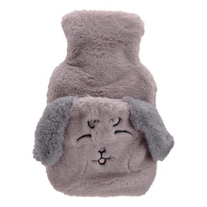 Pvc 500ml 1000ml <strong>Hot</strong> <strong>Water</strong> <strong>Bottle</strong> with Soft Cartoon Plush Cover <strong>for</strong> Hand <strong>Feet</strong> Warm - Product Image 2