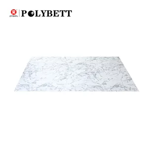 Polybett大理石和石料彩色装饰三聚氰胺hpl片材高压层压板台面