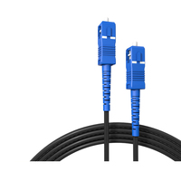 Kabel Serat Optik AIXTON Single Mode SC/UPC SC/APC Jumper FTTH Outdoor Drop Fiber G657A G652d PVC/LSZH Hitam 1 Konduktor Patch Cord