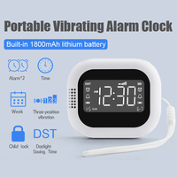 Reloj Despertador con Vibración Silenciosa para Personas Sordas, Mudos, con Problemas de Audición y para Dormir Profundamente
