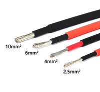Cable Solar de Alta Tensión CC 1500V, 2.5mm, Mono/Doble Núcleo, Aislamiento XLPE, Conductor de Cobre Trenzado, Clasificación IP68, 100m