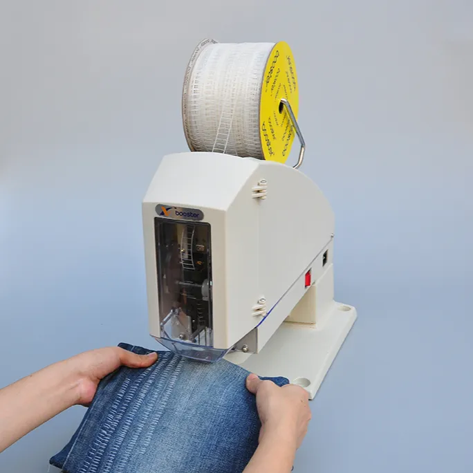Tag pin roll attacher Jean grapa de plástico atacher una máquina de encuadernación multifuncional máquina de etiquetado para prendas