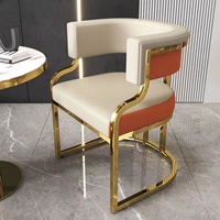 Chaise de salle à manger de luxe, chaise de salon de beauté, chaise de bureau d'hôtel, chaise de mahjong, chaise de maquillage pour client de salon de manucure