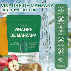50 Unidades de Gomitas VINAGREDE <span class=keywords><strong>MANZANA</strong></span>, Sabor Delicioso, Apoya el Metabolismo y la Energía, Ayuda a la Limpieza, Vegano, Sin Gluten, Sin Lácteos - Product Image 3