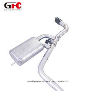 Sistema di Scarico Personalizzato per Auto Sportive, Catback in Acciaio Inox 304 per BMW 118i 1.5T F20 B38 B15A 2017, Silenziatore Singolo - Product Image 6