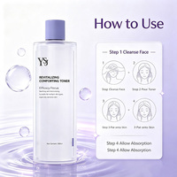 Tonique Facial Luxe YSJ Amélioré, Spectre Complet HA Ectoïne AHA, Réparateur Peaux Rouges, Grasses et Sensibles, Grande Capacité 500ml, Doux pour Adultes