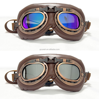 Lunettes de soleil pour chiens de taille moyenne à grande, style aviateur rétro, avec verres en polycarbonate