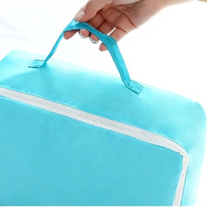 Unisex nylon du lịch Ba lô đặt PU da dây kéo đóng cửa thời trang vải thô phòng tập thể dục thể thao tùy chỉnh Túi bao gồm quần áo túi - Product Image 6