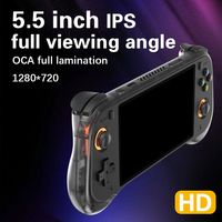 Console de jeu vidéo portable H55, écran 5,5 pouces, jeux rétro classiques, manettes, cadeaux d'anniversaire pour enfants, jouets