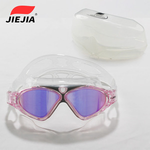 Jiejia J8170M Large Frame <b>Swimming</b> <b>Goggles</b> M Size Anti Fog Waterproof Polycarbonate Lens For Adults Universal Use - Product Image 2