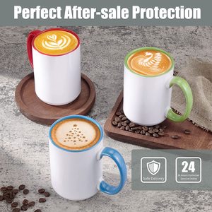 Tazze Colorate Personalizzabili <span class=keywords><strong>da</strong></span> 15 OZ, Tazza in <span class=keywords><strong>Ceramica</strong></span> Rivestita per Sublimazione, Regalo <span class=keywords><strong>Fai</strong></span>-<span class=keywords><strong>da</strong></span>-<span class=keywords><strong>Te</strong></span> Stampato - Product Image 6