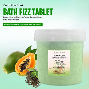 Gelée hydratante pour pédicure Salon Multi Smell Spa Pies, soin des pieds, boîte de soins pour pédicure, comprimés de spa pour les pieds, papaye, thé vert - Product Image 6