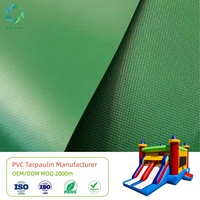 Lona Impermeable y Resistente al Fuego, Recubierta de PVC Colorida, Tela Inflable de PVC para Castillo Inflable