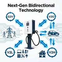 Estación de Carga Rápida Bidireccional de CC para Vehículos Eléctricos, 3 Fases, CCS2, CCS1, GBT, V2G, V2H, V2L, 15KW, 22KW, 30KW
