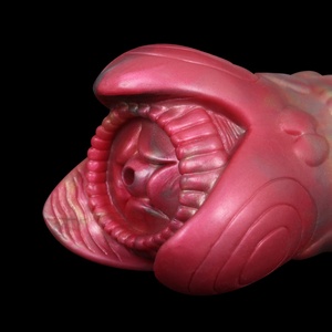 GEEBA Fantasy Monster Sandworm Tight Suction Cup Scrotum <b>Masturbator</b> Male <b>Masturbator</b> Soft Silicone <b>Masturbator</b> Wholesale Price - Product Image 6