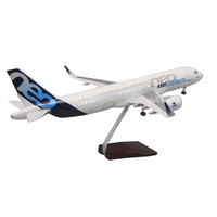 Nouveauté Cadeau Tendance : Maquette d'avion A320 Neo à l'échelle 1:100 (37 cm) avec roues