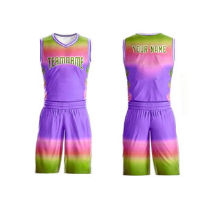 Ensemble d'uniformes de basketball sur mesure à prix abordable, respirant et à séchage rapide, 100 % polyester, vêtements de sport - Product Image 4