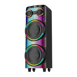 ميكروفون مسرح دي جي عالي الطاقة 10 بوصة 80 واط لاسلكي مزود بإضاءة ليد للحفلات مكبر صوت متعدد الوسائط كاريوكي مضخم صوت - Product Image 3