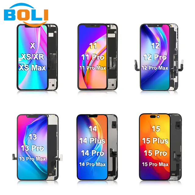 GX JK Incell LCD OLED Display for iPhone X XS Max XR 11 Pro Max Lcd for iPhone 12 13 14 15 Pro Max 12 Pro 12 Mini 14 Plus Screen