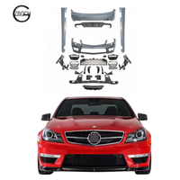 Pare-chocs de voiture en gros pour Mercedes Benz W204 classe C mise à niveau C63 amg bodykit 63 amg diffuseur arrière jupe latérale pare-chocs avant arrière