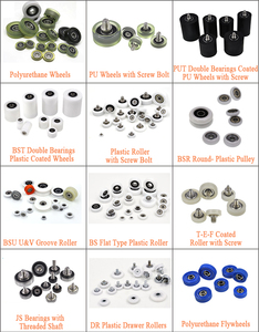 Rodamientos de Bolas Moldeados en Poliuretano PUR60835-15, Ruedas Esféricas de PU de 8x35x15 mm para Guías de Ventanas Corredizas - Product Image 4