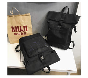 Sac à dos à enroulement personnalisé, sac à dos pour ordinateur portable, sac à dos décontracté, sac à dos de sport, sac à dos d'école, polyester, OEM, sac à dos imperméable - Product Image 4