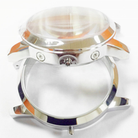 Boîtier de montre-bracelet en acier inoxydable 316L argenté et doré de 42mm pour saphir chronographe automatique ETA VALJOUX 7750