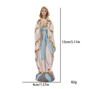 Estatuas Católicas de Resina de 13 cm, Jesús, Nuestra Señora de Lourdes, Decoración para el Hogar RLD1040, Estatuas Católicas RLD1040 - Product Image 3