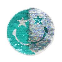 Appliques en tissu feutre brodé thermocollant avec paillettes réversibles en forme de cœur et de visage souriant pour vêtements et chapeaux