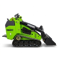 Mini Skid Steer Loader Diesel 25HP Tipe Walk Behind Desain Kompak Bersertifikasi CE Siap Pakai dengan Attachment