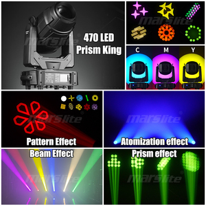 Marslite 470 lăng kính Vua <span class=keywords><strong>500W</strong></span> <span class=keywords><strong>LED</strong></span> di chuyển đầu 3in1 chùm tại chỗ rửa CMY di chuyển đầu Luces <span class=keywords><strong>Led</strong></span> DJ <span class=keywords><strong>LED</strong></span> di chuyển đèn pha đèn sân khấu - Product Image 2