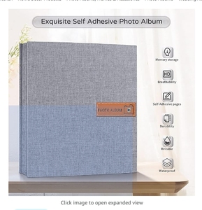 Popotop <span class=keywords><strong>Photo</strong></span> <span class=keywords><strong>Album</strong></span> Auto-Adhésif Scrapbook <span class=keywords><strong>Album</strong></span> pour 4x6 5x7 8x10 Photos Cadeaux D'anniversaire pour Femmes Mariage Bébé Famille <span class=keywords><strong>Voyage</strong></span> - Product Image 2