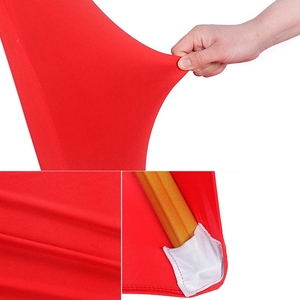 Universelle Banquet De Fête De Mariage Housse de Chaise de Salle À Manger, Décoration Blanc Housse De Chaise en Spandex - Product Image 4